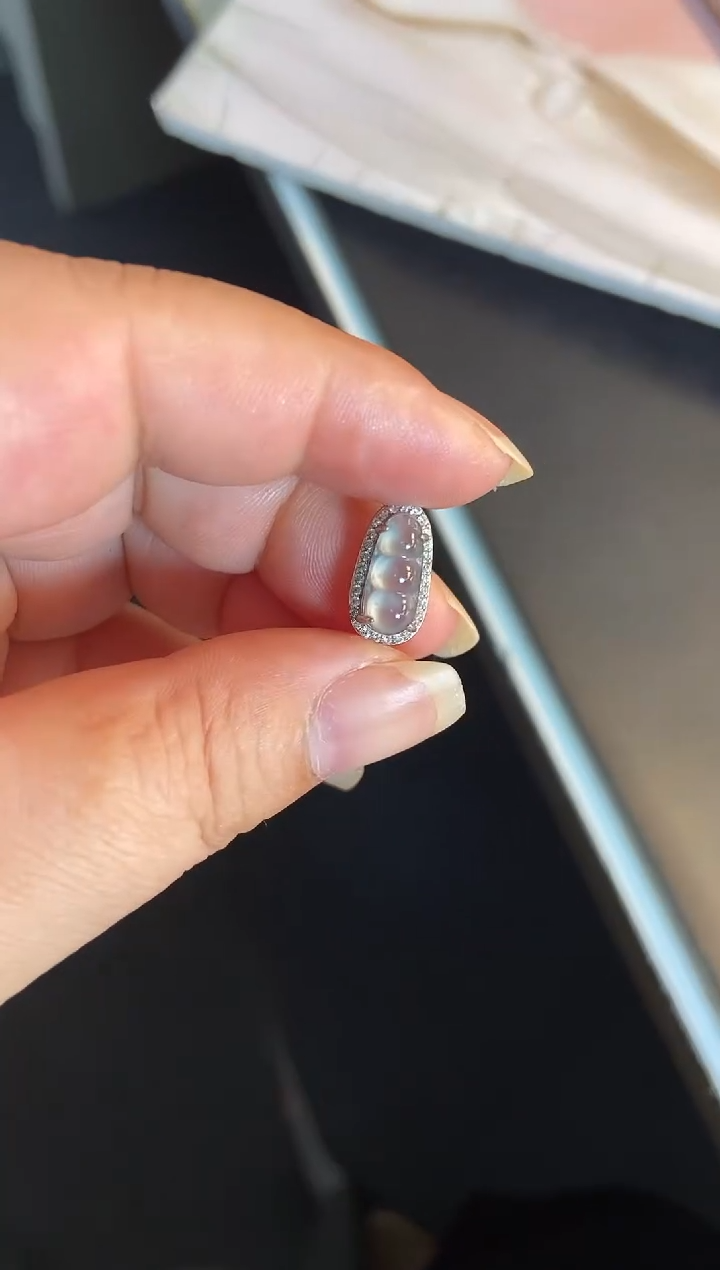 吊坠(不含链)银S925镶嵌翡翠1