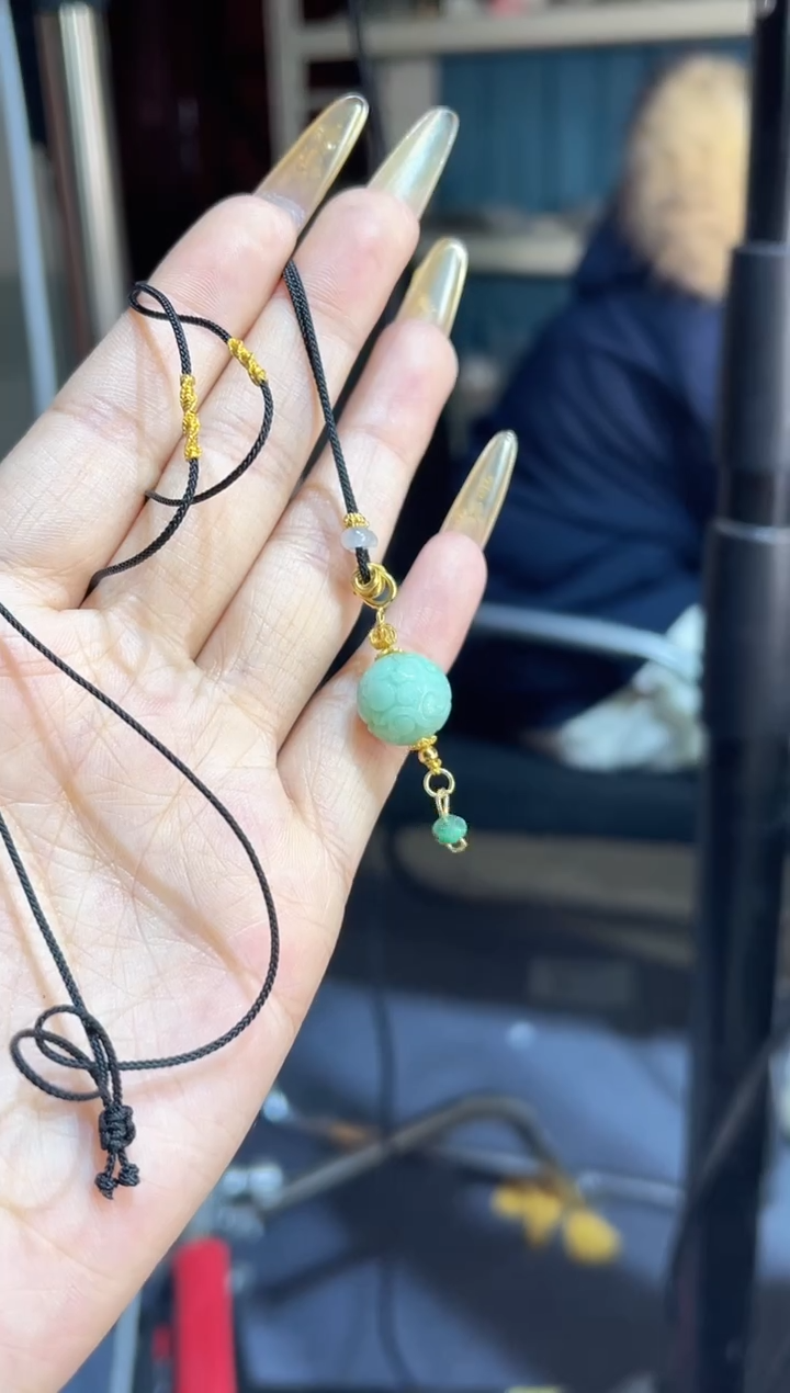 项链银S925镶嵌翡翠多样性发其一