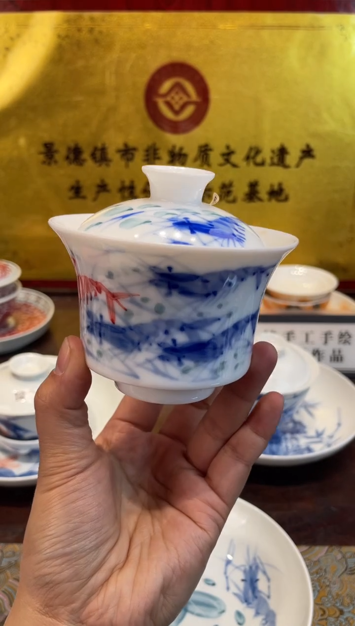 杯子瓷景德镇源头工厂生产，手工手绘