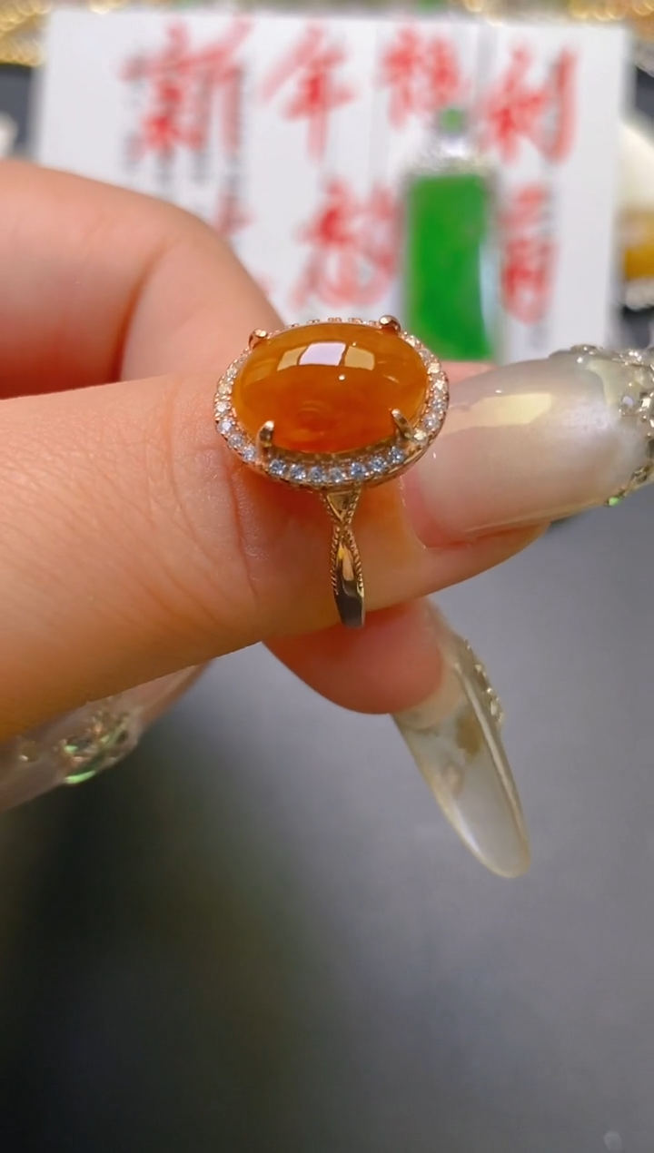 【闪购商品】翡翠耳饰银S925镶嵌天然A货翡翠1