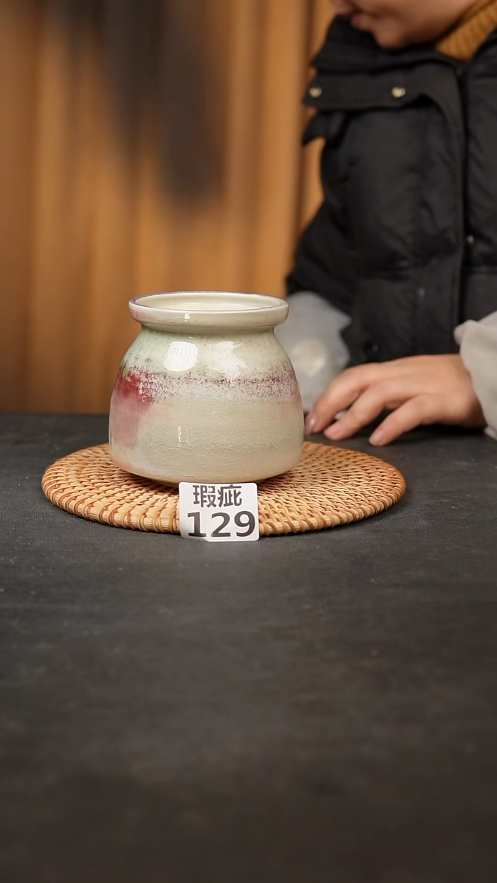 【闪购商品】瓷片129泥泥手工花盆口8