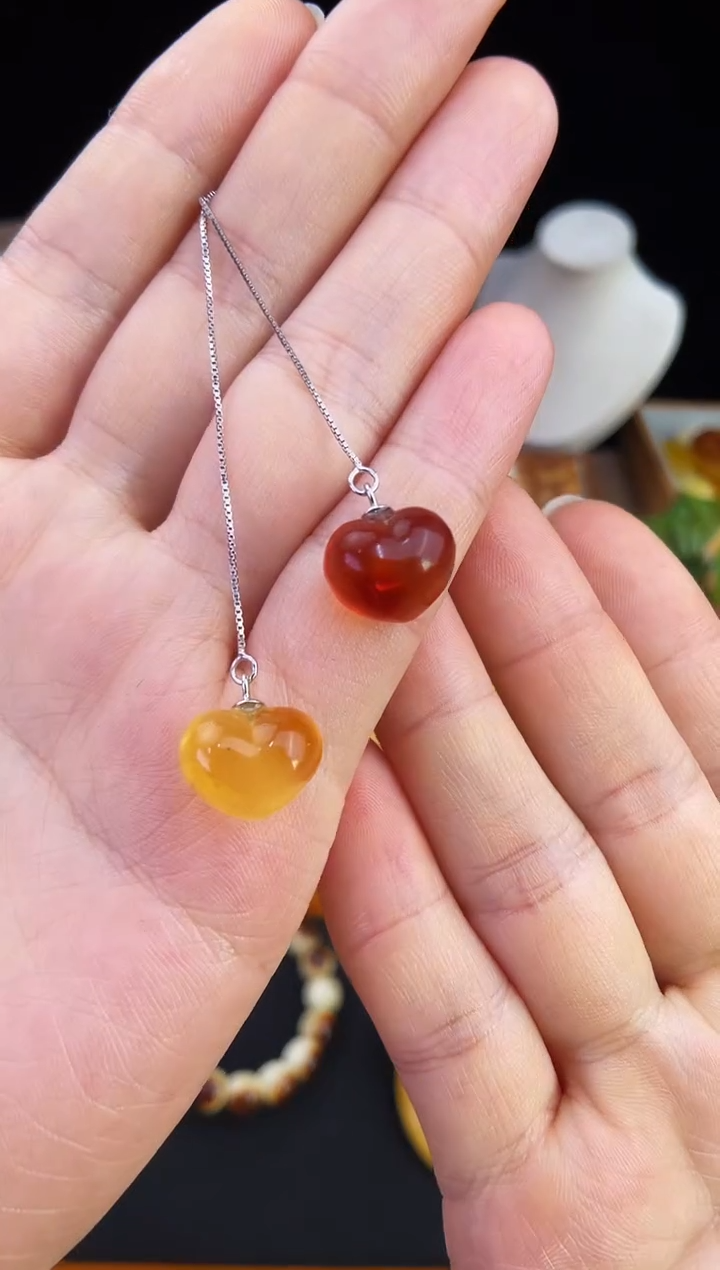 琥珀未镶嵌珠宝奇石柒月