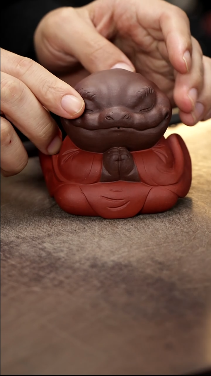 紫砂茶宠紫砂蟾仙