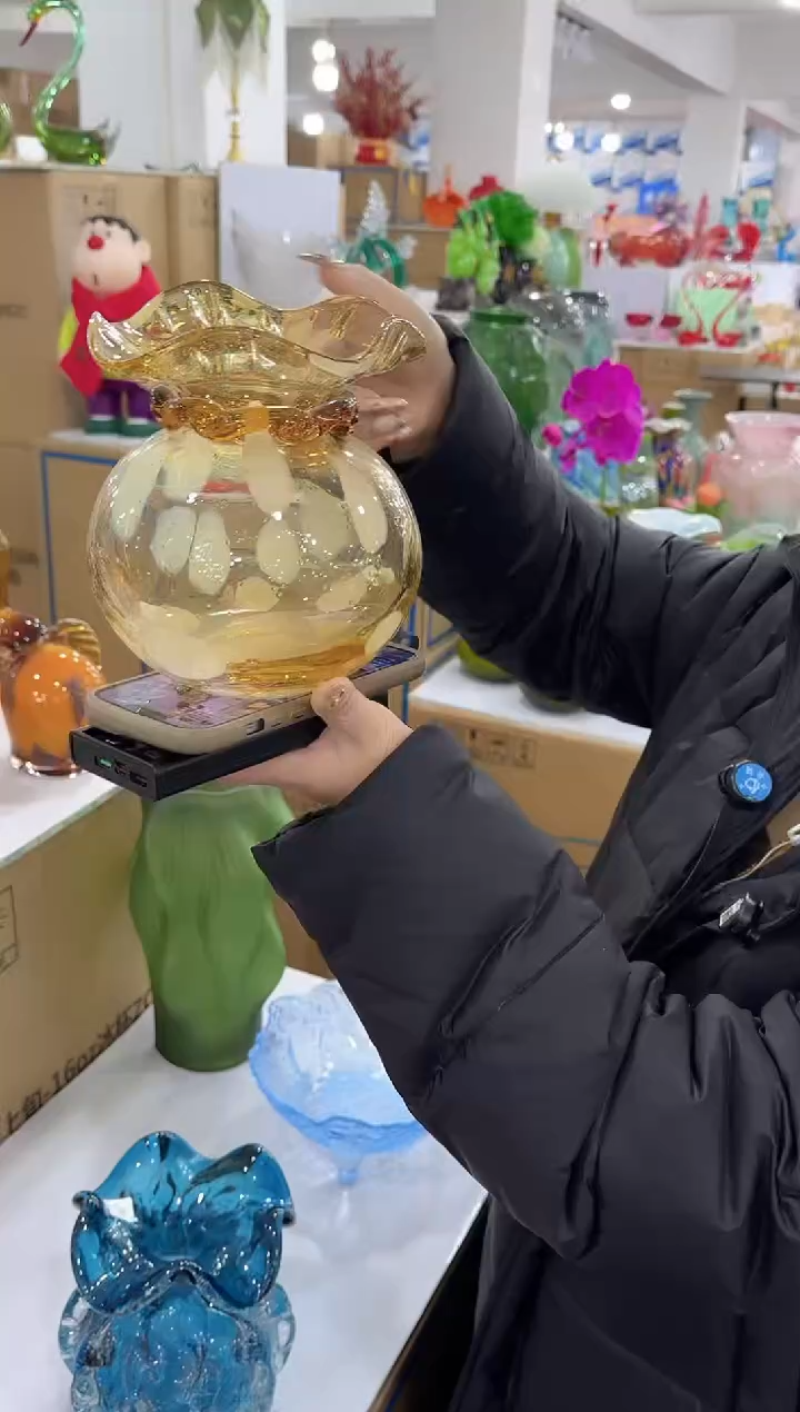 【闪购商品】琉璃昕洋花器X-品37