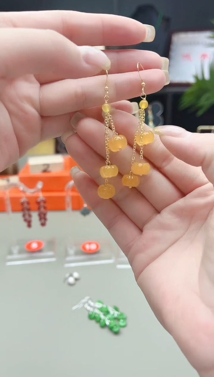 未镶嵌耳钉玛瑙/玉髓217