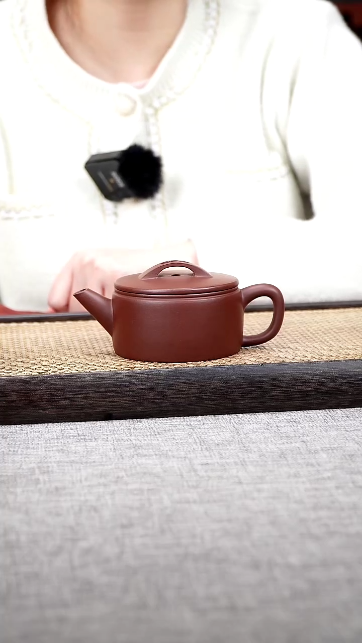 【闪购商品】紫砂茶壶汉瓦  紫泥  180cc