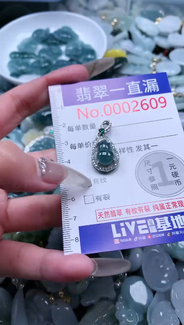 【闪购商品】翡翠吊坠(不含链)未镶嵌2609