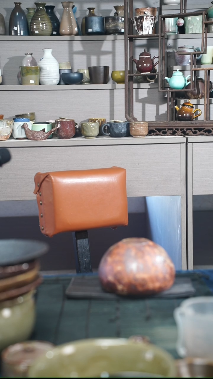 浪鬼家釉绘柴烧水洗