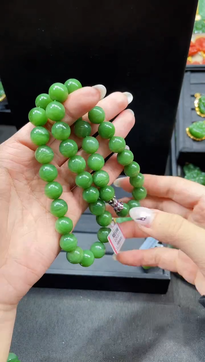 【闪购商品】和田玉未镶嵌项链12MM 多样性发一Z