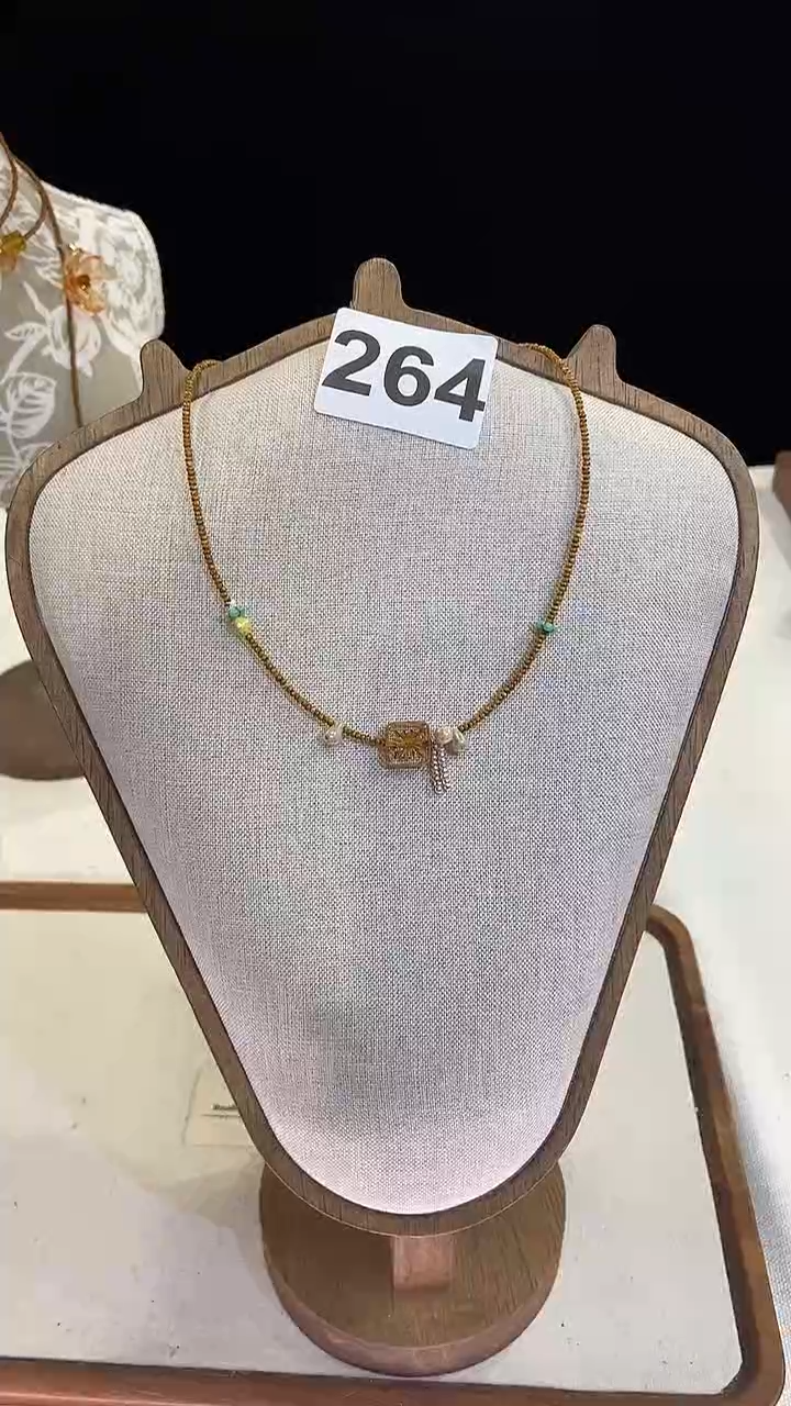 项链钛钢淡水珍珠264