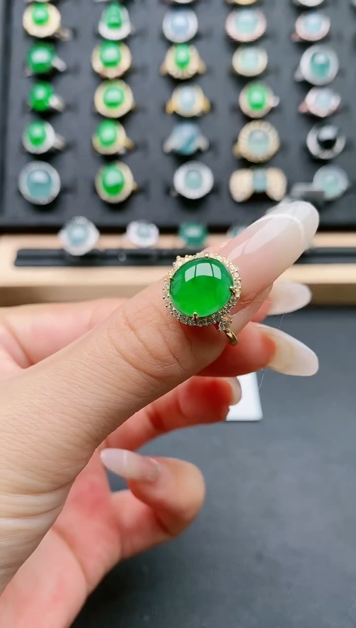 【闪购商品】翡翠戒指银S925镶嵌11111111