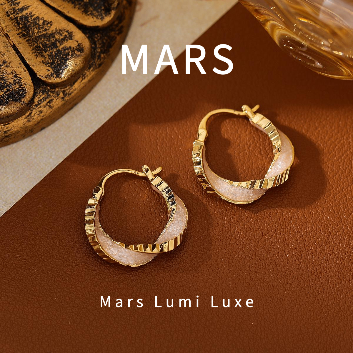 黄铜锆石耳饰 「织梦序章」E0126 意大利设计款经典简约百搭耳饰