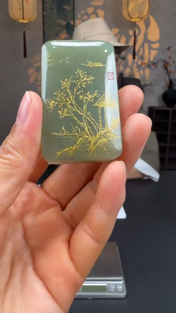 和田玉未镶嵌吊坠(不含链)天工玉文化和田玉28