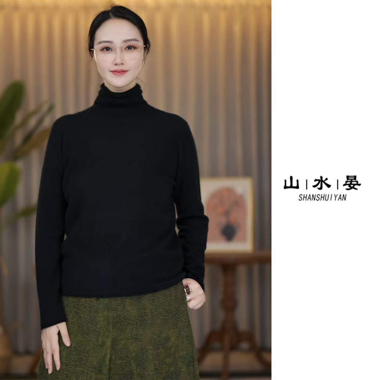 羊绒衫气质高领山羊绒女保暖绒衫百搭休闲网红女装时尚MZQ82062