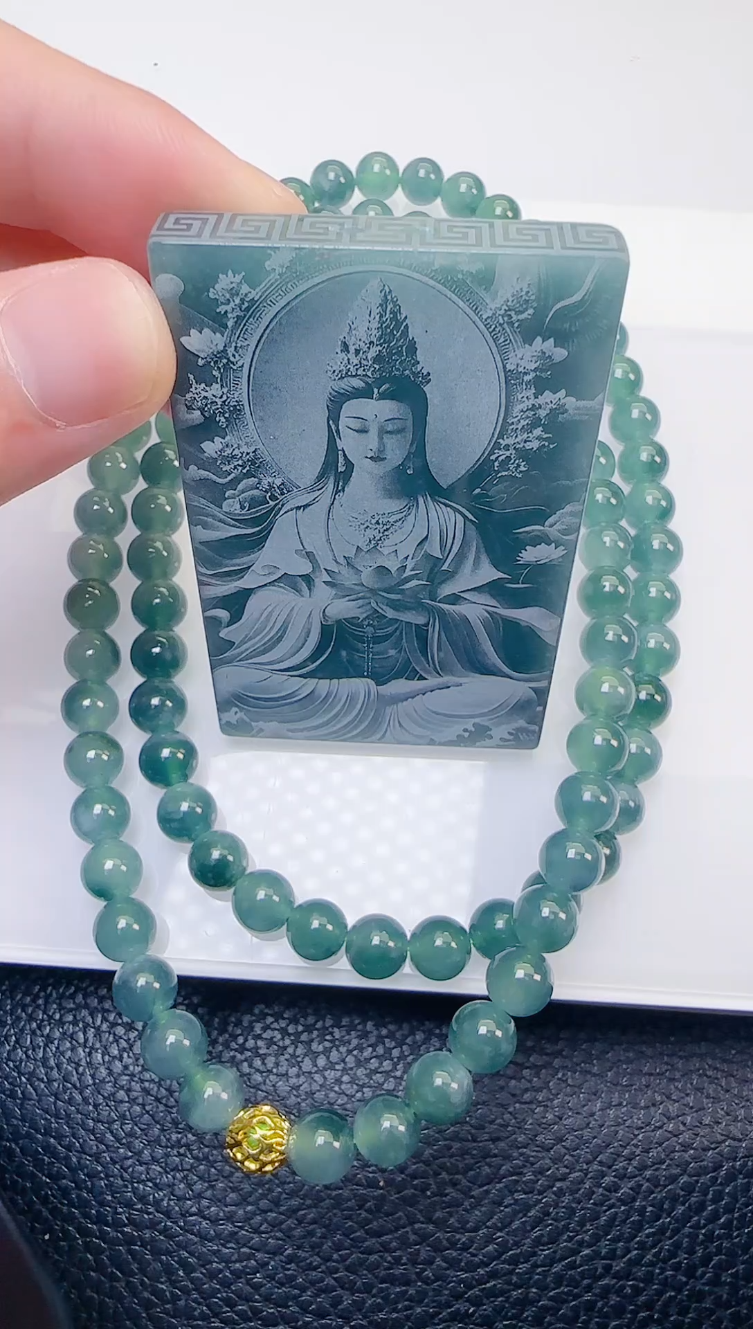 颈饰未镶嵌翡翠天然A货翡翠  多样性随机发其一