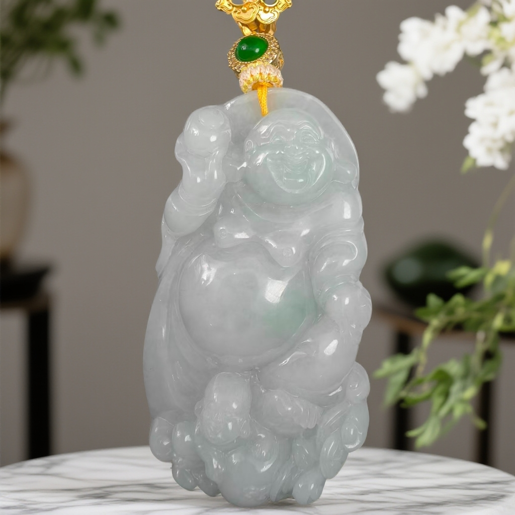 天然缅甸翡翠吊坠3329