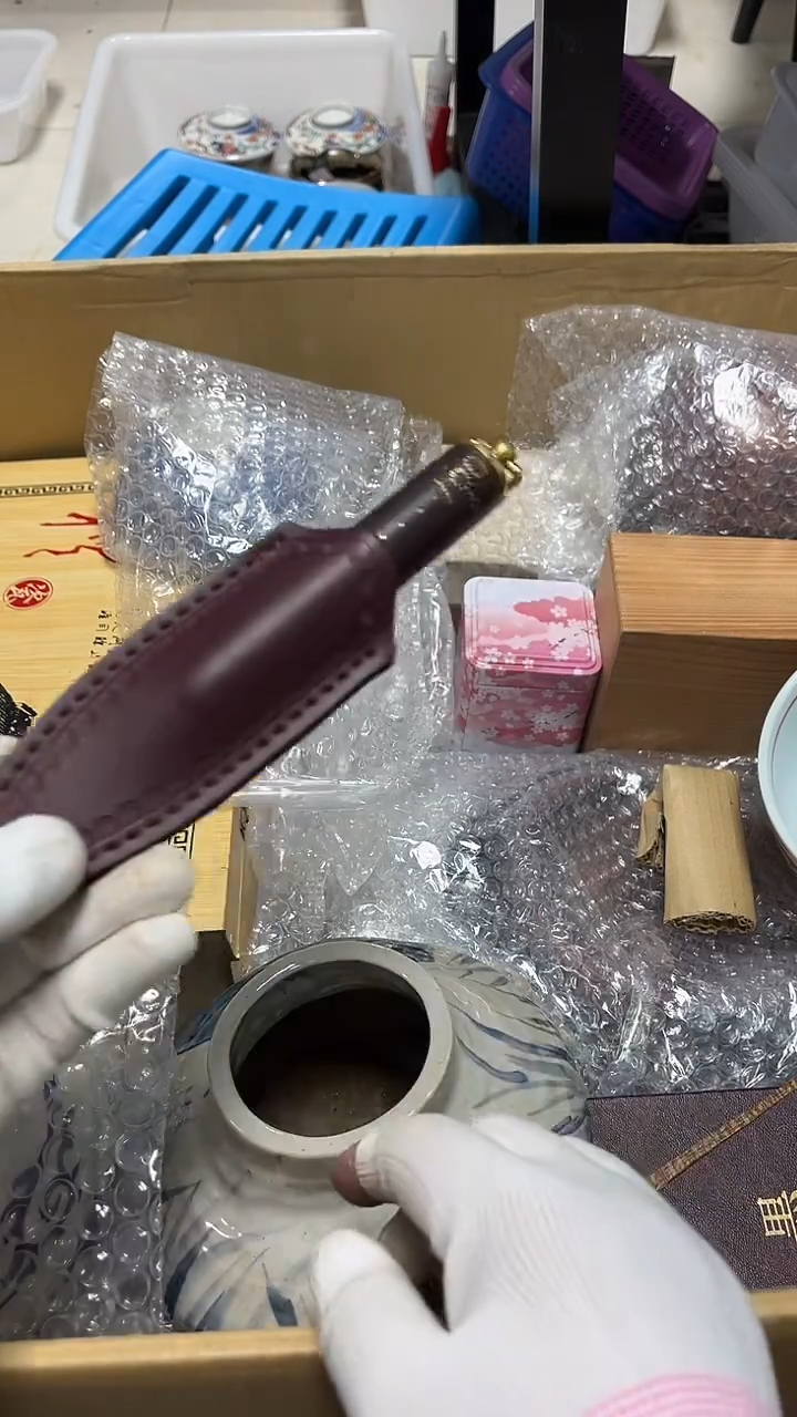 瓷片工艺品杂项牛*王2888