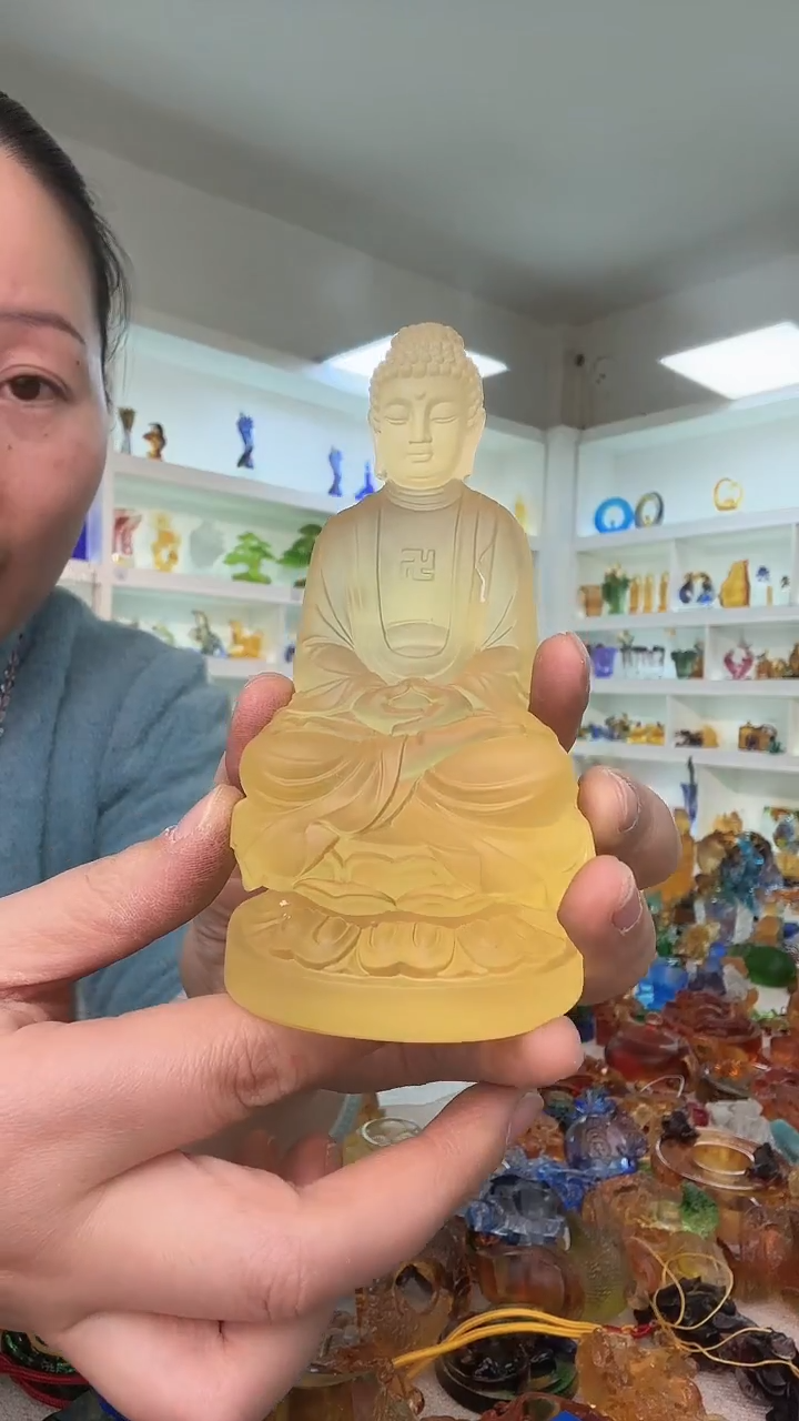 手工艺品琉璃如来