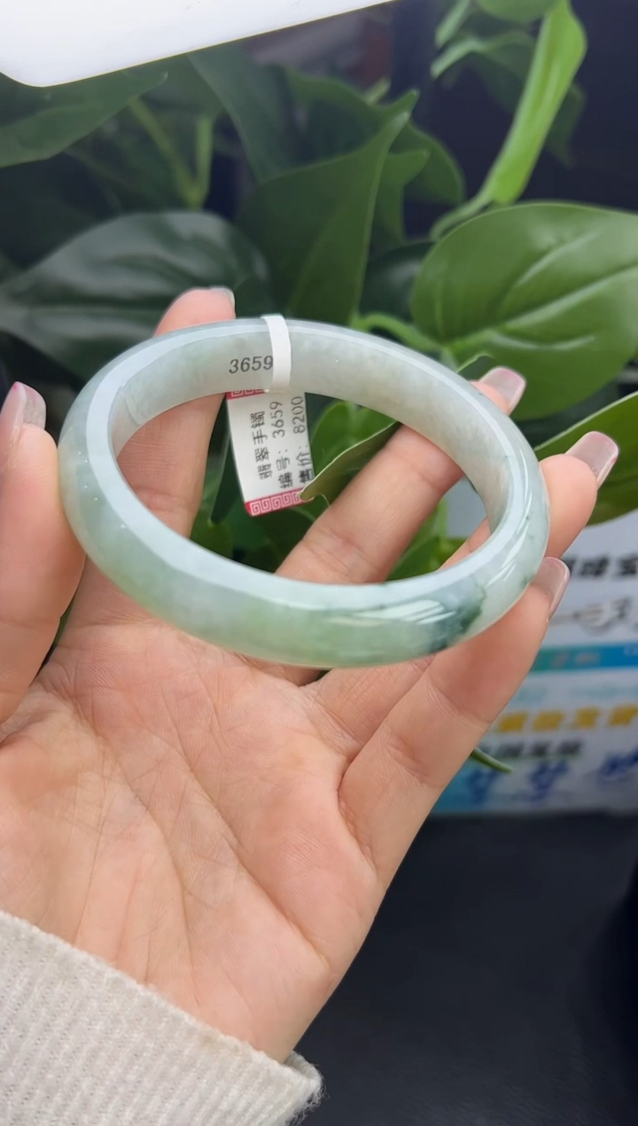 【闪购商品】翡翠手镯未镶嵌3659 手镯 58-59圈