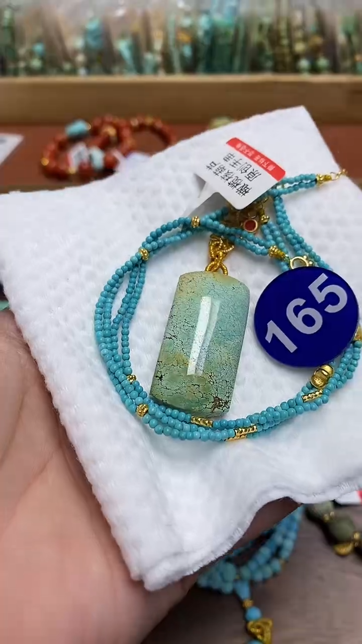 【闪购商品】绿松石项链银S925镶嵌165
