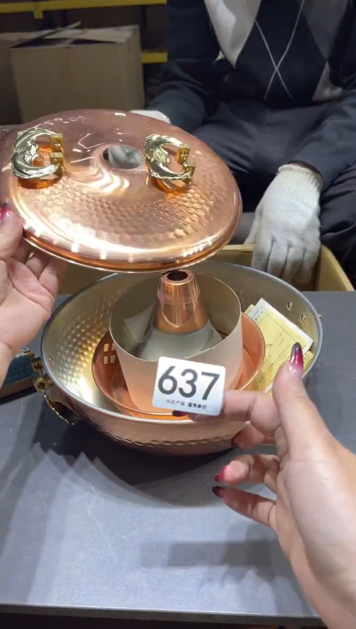 637 纯铜火锅  茶道零配   