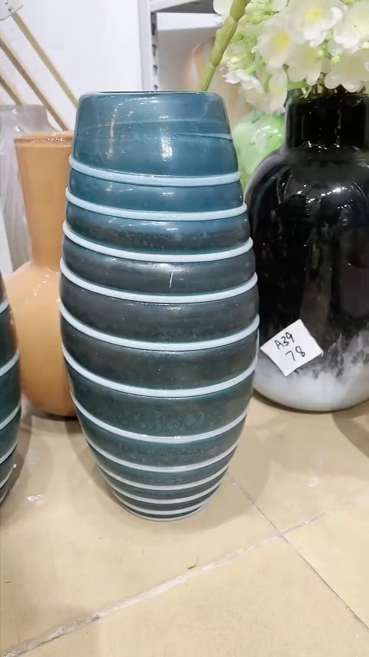 【闪购商品】琉璃圆圈复古花瓶1只