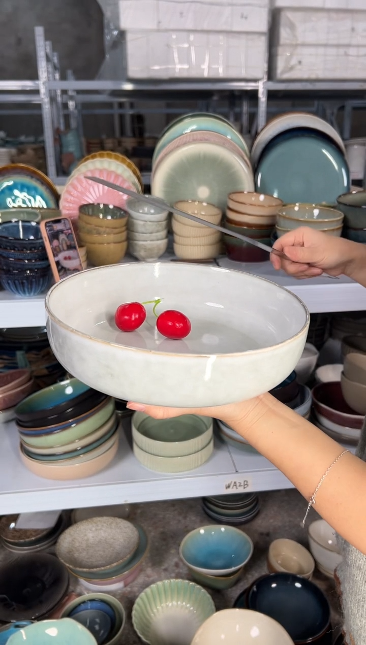 陶瓷外贸尾货瑕疵满20包邮X深盘K6A