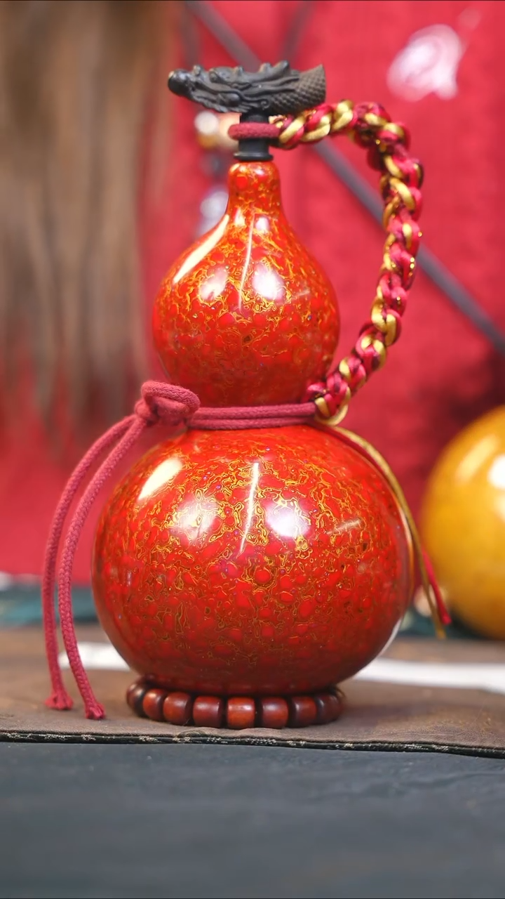 【闪购商品】WP383漆艺酒葫芦不包手串及旋转底座