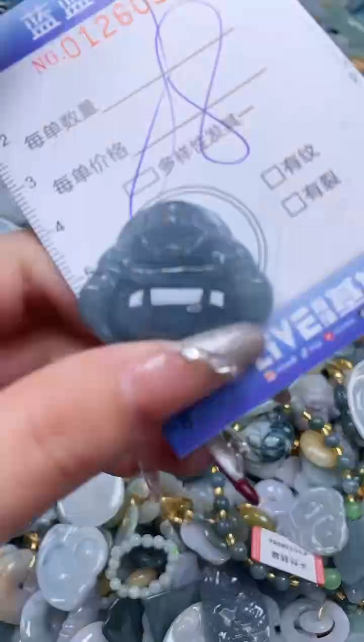 【闪购商品】翡翠颈饰未镶嵌闪购0126054多样性发其一