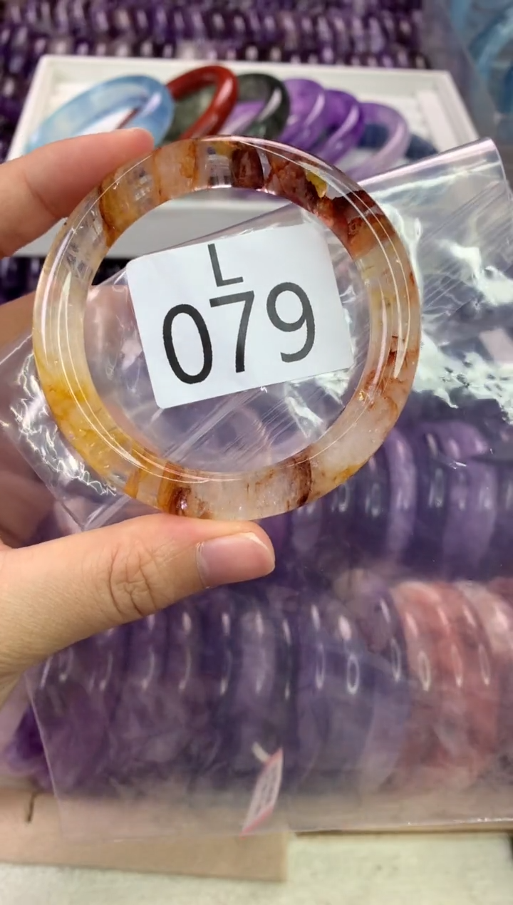 【闪购商品】水晶水晶手镯L未镶嵌079-57