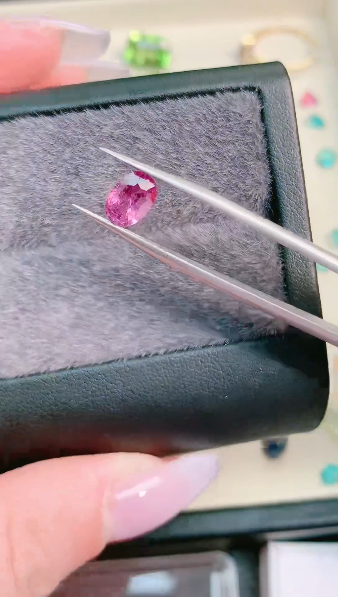 未镶嵌珠宝半成品碧玺天然卢比莱1.05ct