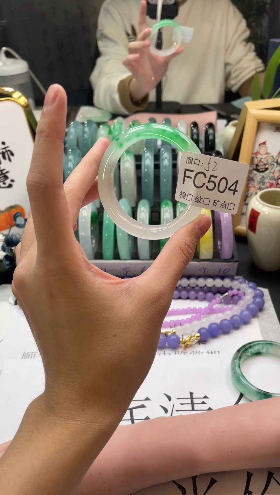 K****?郭子腕上生花精品手镯FC504