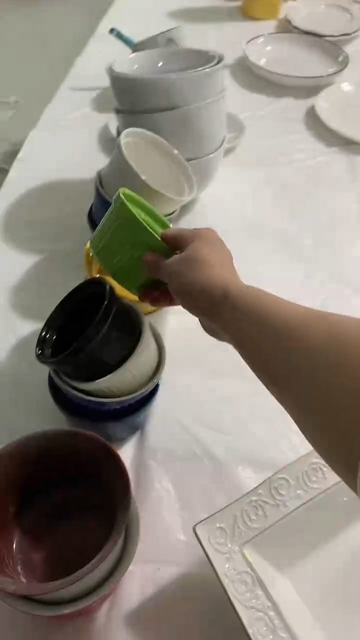 ᶻ***ʸ微瑕外贸绿色小烤碗