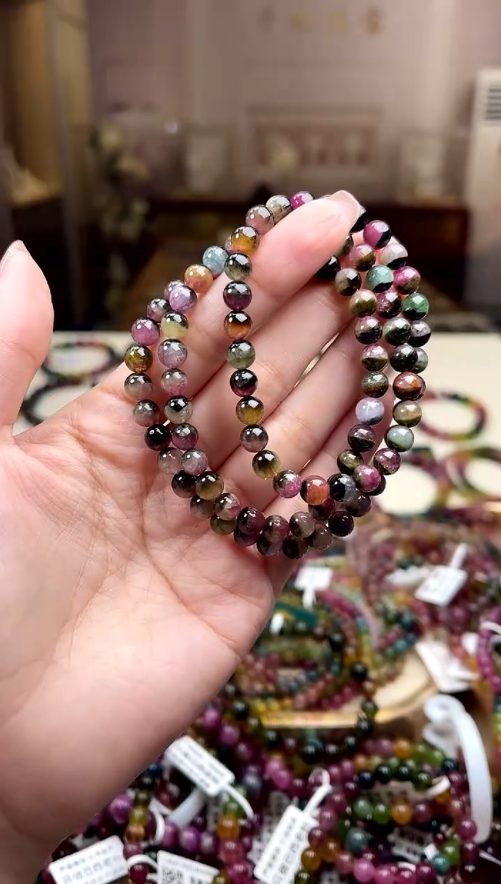 【闪购商品】碧玺/未镶嵌6mm+碧玺多圈多样性发货