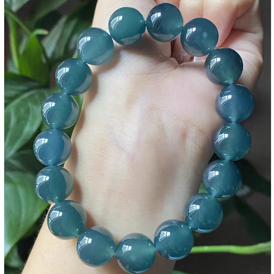 天然蓝水翡翠手链手串/多样性发一