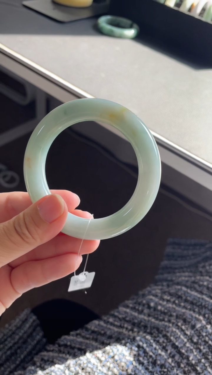 未镶嵌手镯翡翠07#天然缅甸A货翡翠手镯50-52圈口