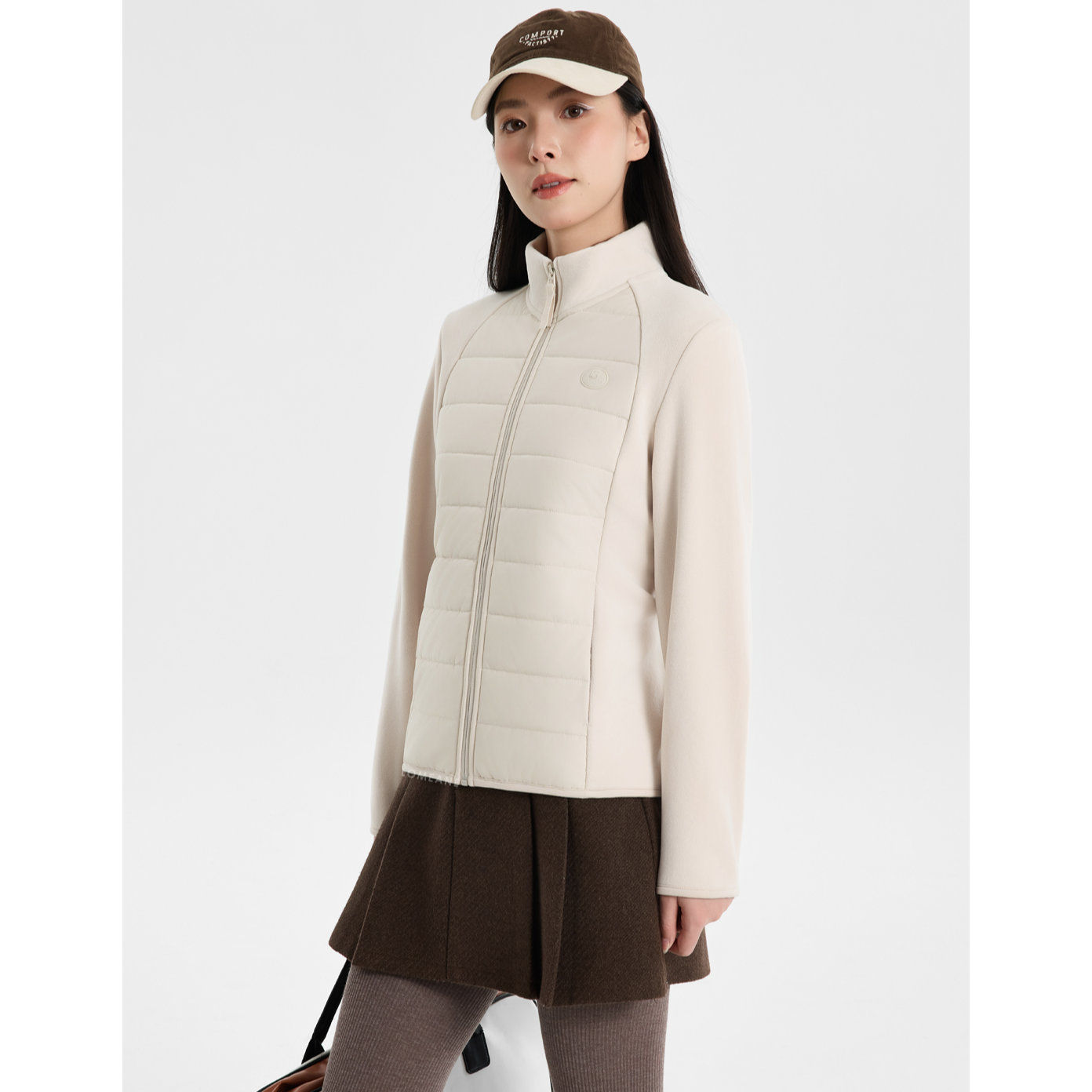 女士云感羊毛气绒外套B8801