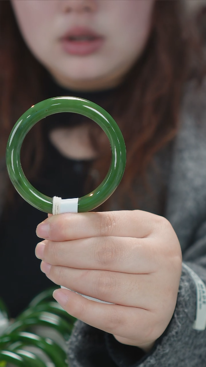 【闪购商品】和田玉手镯未镶嵌44【柚子来啦】和田玉拍一发一54