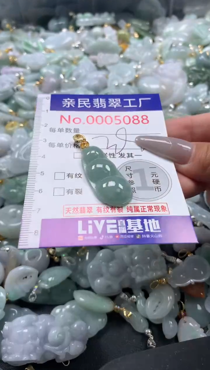 吊坠(不含链)未镶嵌翡翠5088