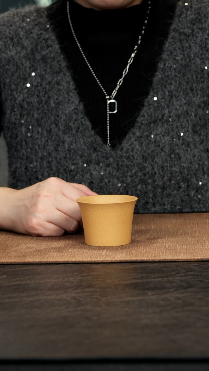 茶壶紫砂黄段马蹄杯70cc