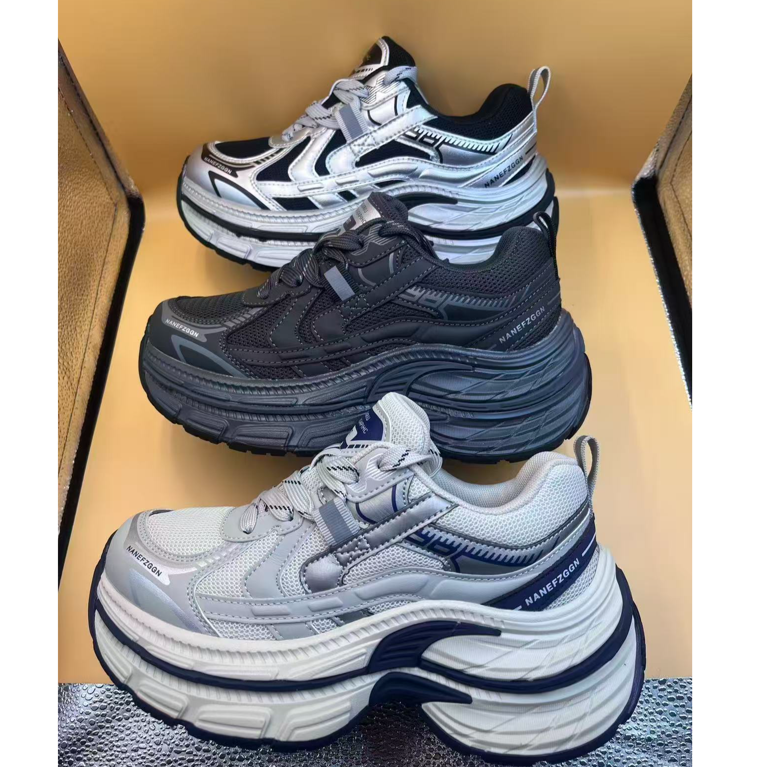 NEW BOLUNE/新百伦新百伦新款时尚百搭老爹鞋1001