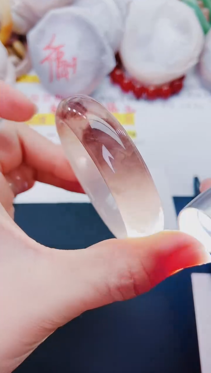 【闪购商品】石英质玉手镯未镶嵌J176-52