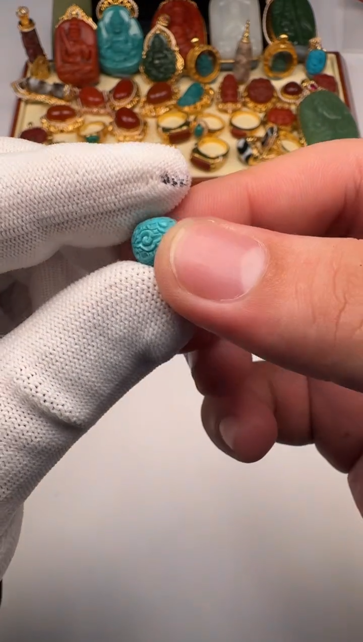 未镶嵌绿松石挂件缠*～配饰配饰