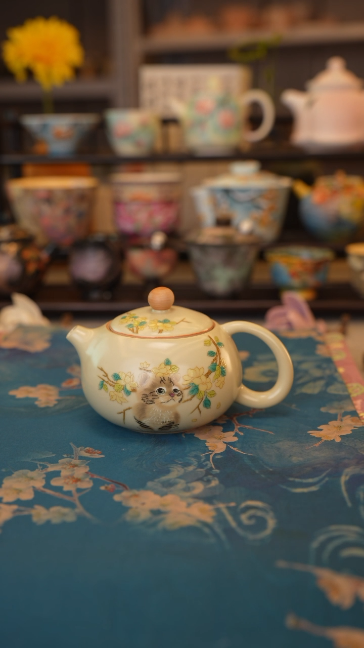 【闪购商品】桂花喵系列 西施壶