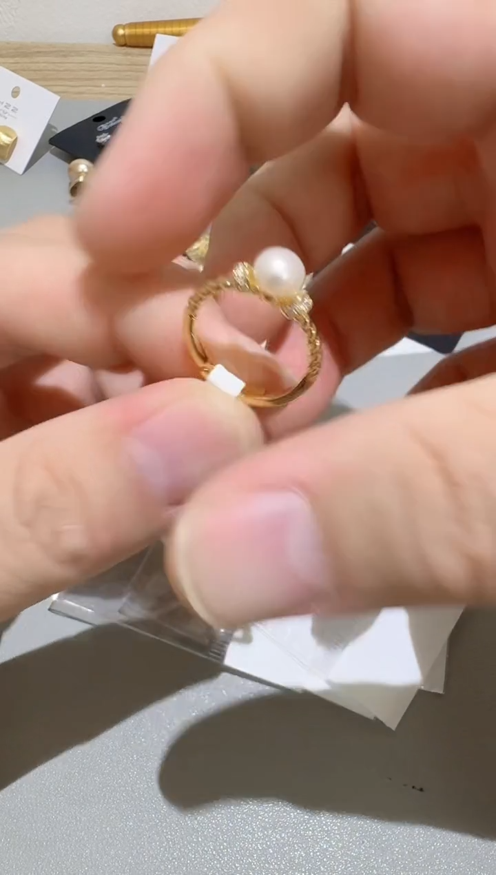 戒指未镶嵌淡水珍珠B77