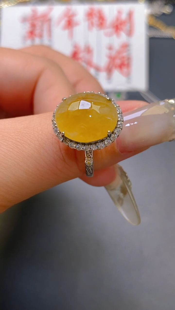 【闪购商品】翡翠耳饰银S925镶嵌天然A货翡翠1