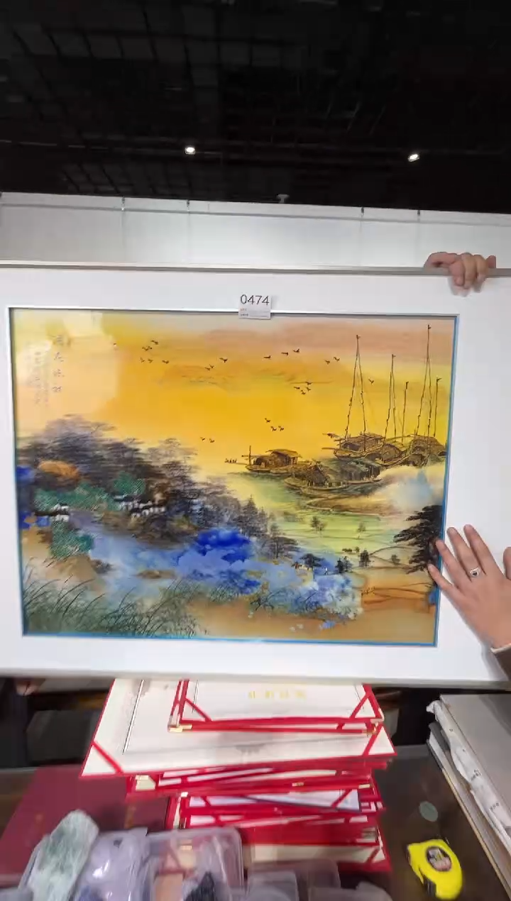 【闪购商品】瓷片景德镇陶瓷原矿釉料瓷板画0474