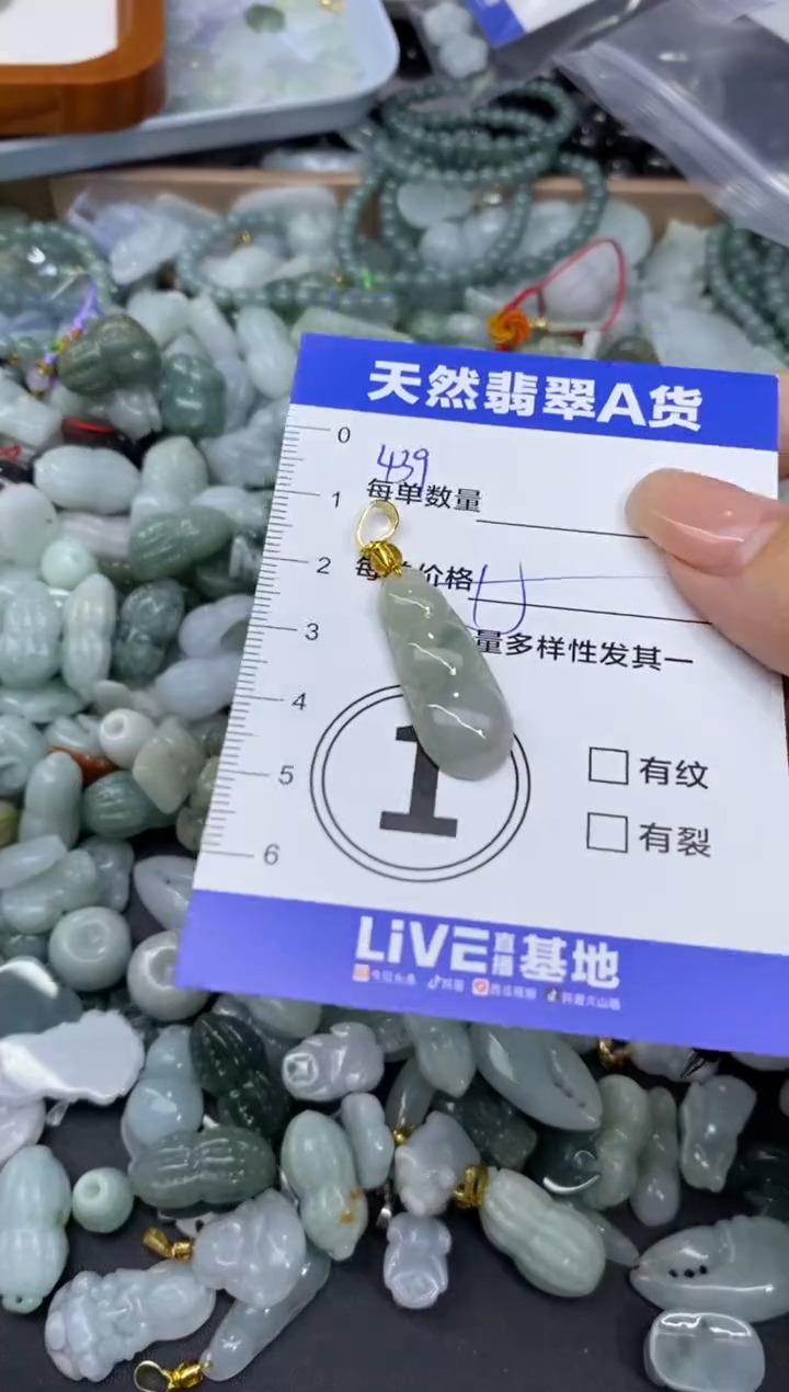 颈饰未镶嵌翡翠天然翡翠A货批量多样性发一件