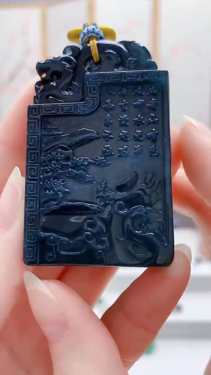 未镶嵌定制翡翠5175ry-毛货挂件158