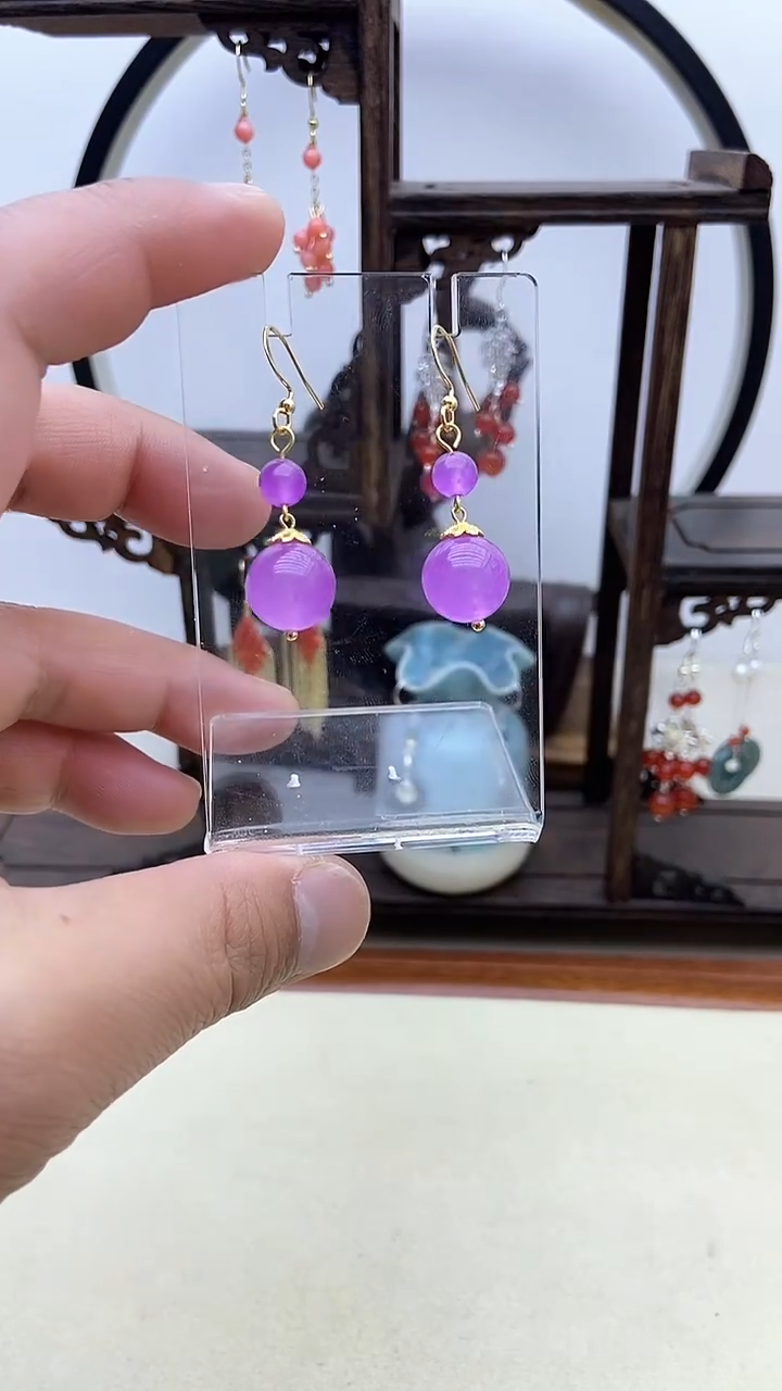 【闪购商品】翡翠耳饰14K金镶嵌98号